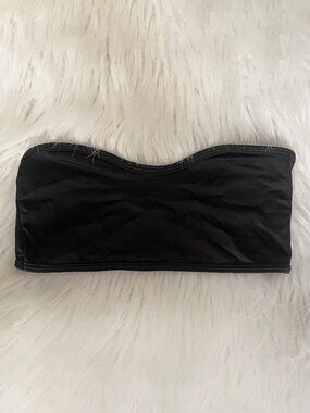 American Apparel Swimwear Strapless Bikini Bra Top Black M